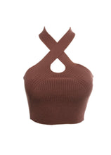 Load image into Gallery viewer, X-Factor Halter Knit Top
