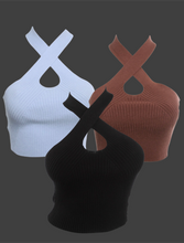 Load image into Gallery viewer, X-Factor Halter Knit Top
